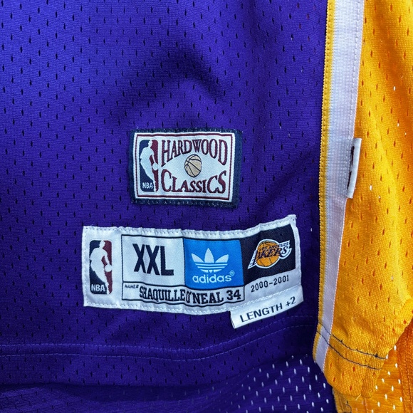 Adidas Lakers Shaquille O’Neal #34 Jersey | Size XXL | Throwback Classic - Picture 2 of 4